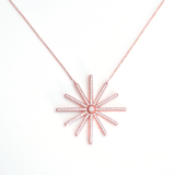 Constellation Necklace - 18 Karat Amber Hue Gold Diamond Necklace - Red Gold®