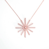 Constellation Necklace - 18 Karat Amber Hue Gold Diamond Necklace - Red Gold®