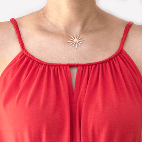 Constellation Necklace - 18 Karat Amber Hue Gold Diamond Necklace - Red Gold®