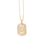 AIRE SMALL DIAMOND DOG TAG - Chris Aire Fine Jewelry & Timepieces