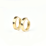 Yellow Gold Hoop Earrings -14-Karat Solid Yellow Gold Lightweight Huggies - Huggies Earrings
