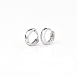 Yellow Gold Hoop Earrings - 14-Karat Solid White Gold Lightweight Huggies : Huggies Earrings