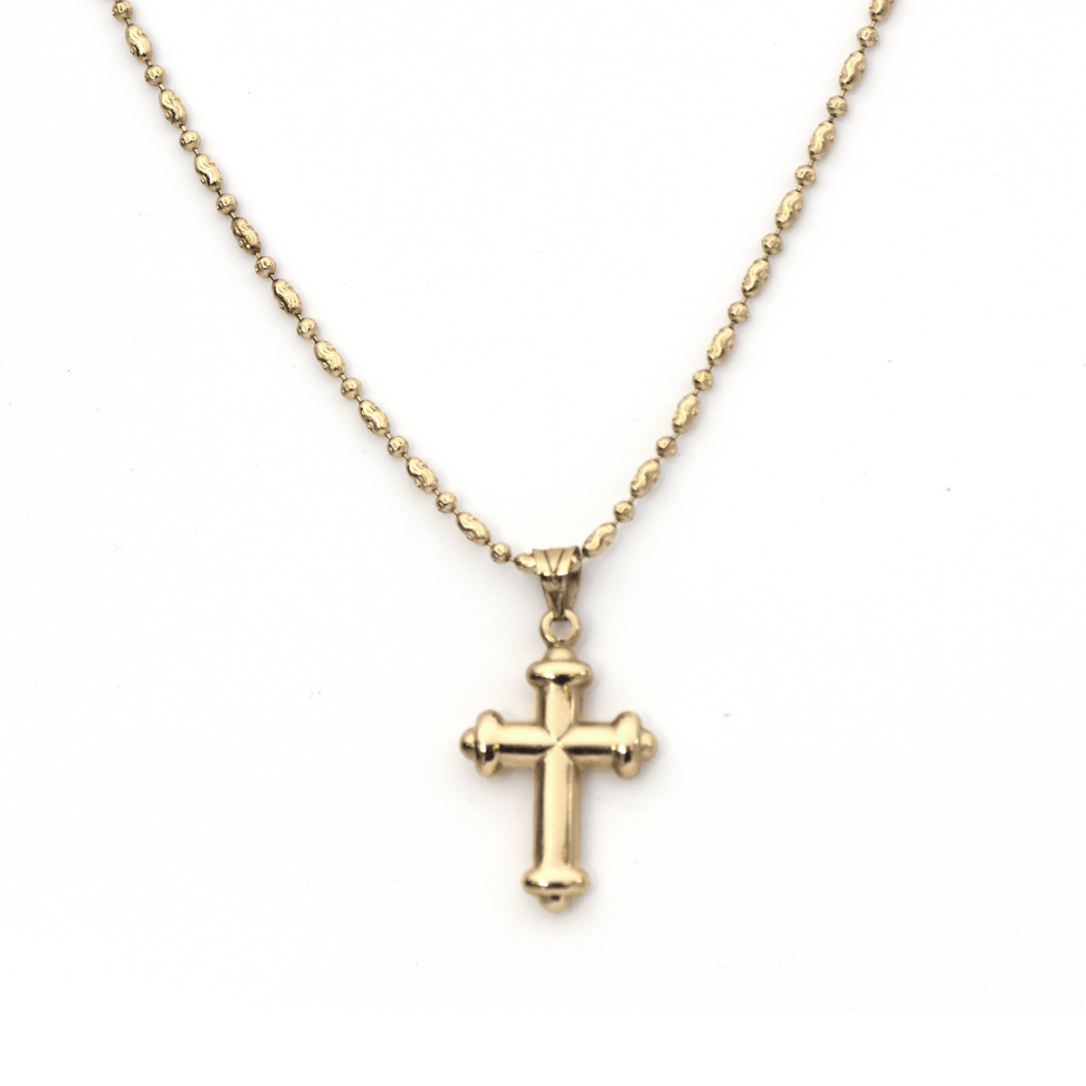 14 karat gold cross chain deals