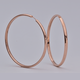 Gold Hoop Earrings in14-Karat Solid Amber Hue Gold Fly Girl Hoop Earrings: Fly Girl Hoop Earrings