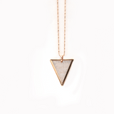 Tri-Tag Necklace - 14 Karat Amber Hue Gold Full Tri-Tag Diamond Necklace - Red Gold®