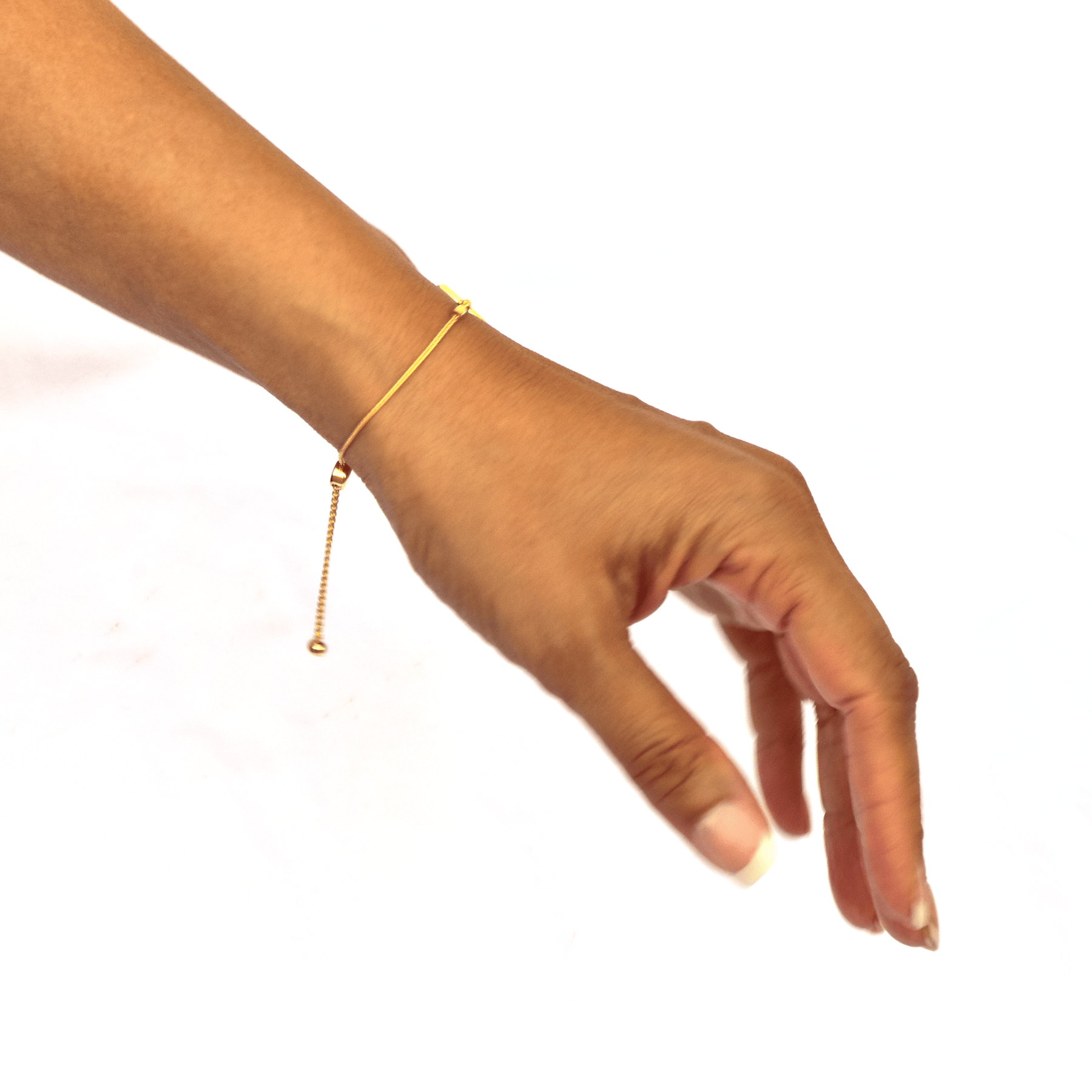 Unisex 14-Karat Solid Yellow Gold Bracelet - Aire Little Beaded Bracelet