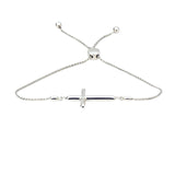 Gold Cross Bracelet - 14-Karat White Gold Redemption Cross Bracelet