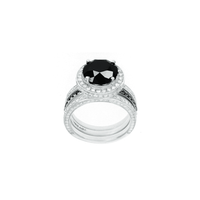 Sarah - Black Diamond Engagement Ring