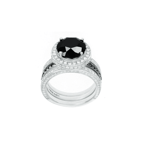 Sarah - Black Diamond Engagement Ring