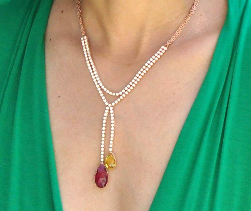 Chris Aire Gem Symphony Lariat - Chris Aire Fine Jewelry & Timepieces