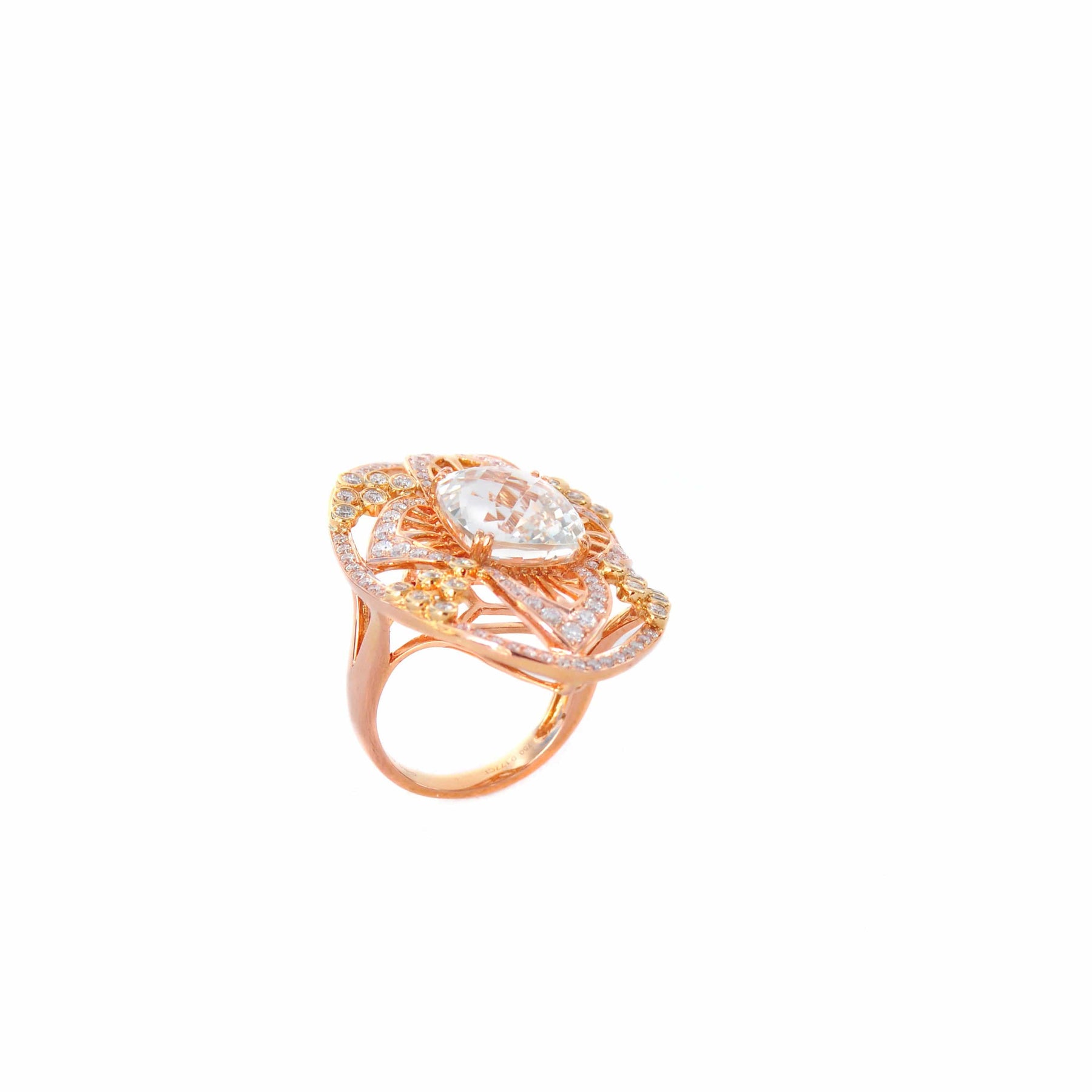 WHITE TOPAZ RING - CROWN JEWEL - Chris Aire Fine Jewelry & Timepieces
