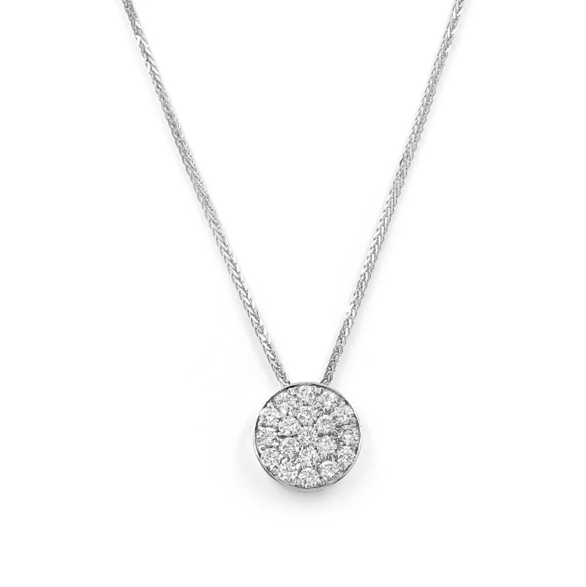 Platinum Diamond Necklace  - Aire Global Necklace
