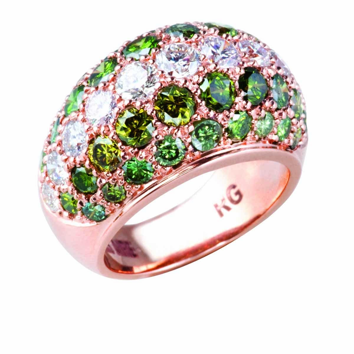 GREEN DIAMOND RING - EVERGREEN - Chris Aire Fine Jewelry & Timepieces