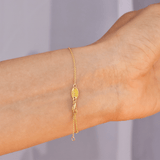 Heart Bracelet - 18 Karat Yellow Gold