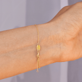 Heart Bracelet - 18 Karat Yellow Gold Bracelet