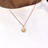 Women's Necklace - "I Love You Forever" Necklace - 18-Karat Amber Hue Gold