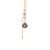 Women's Necklace - "I Love You Forever" Necklace - 18-Karat Amber Hue Gold