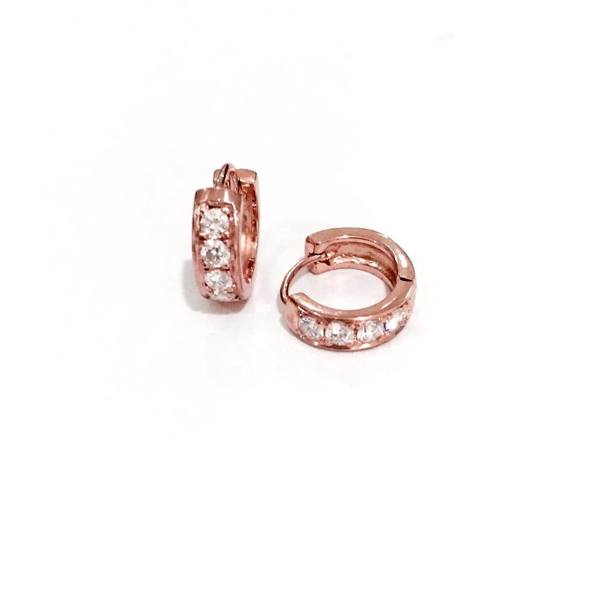 DIAMOND HUGGIES EARRINGS - Chris Aire Fine Jewelry & Timepieces