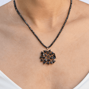 Necklace - Angel Of Blessing  Black Diamond Necklace