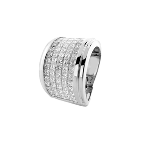 Ring -  Princess Cut Invisible Set Diamond Ring