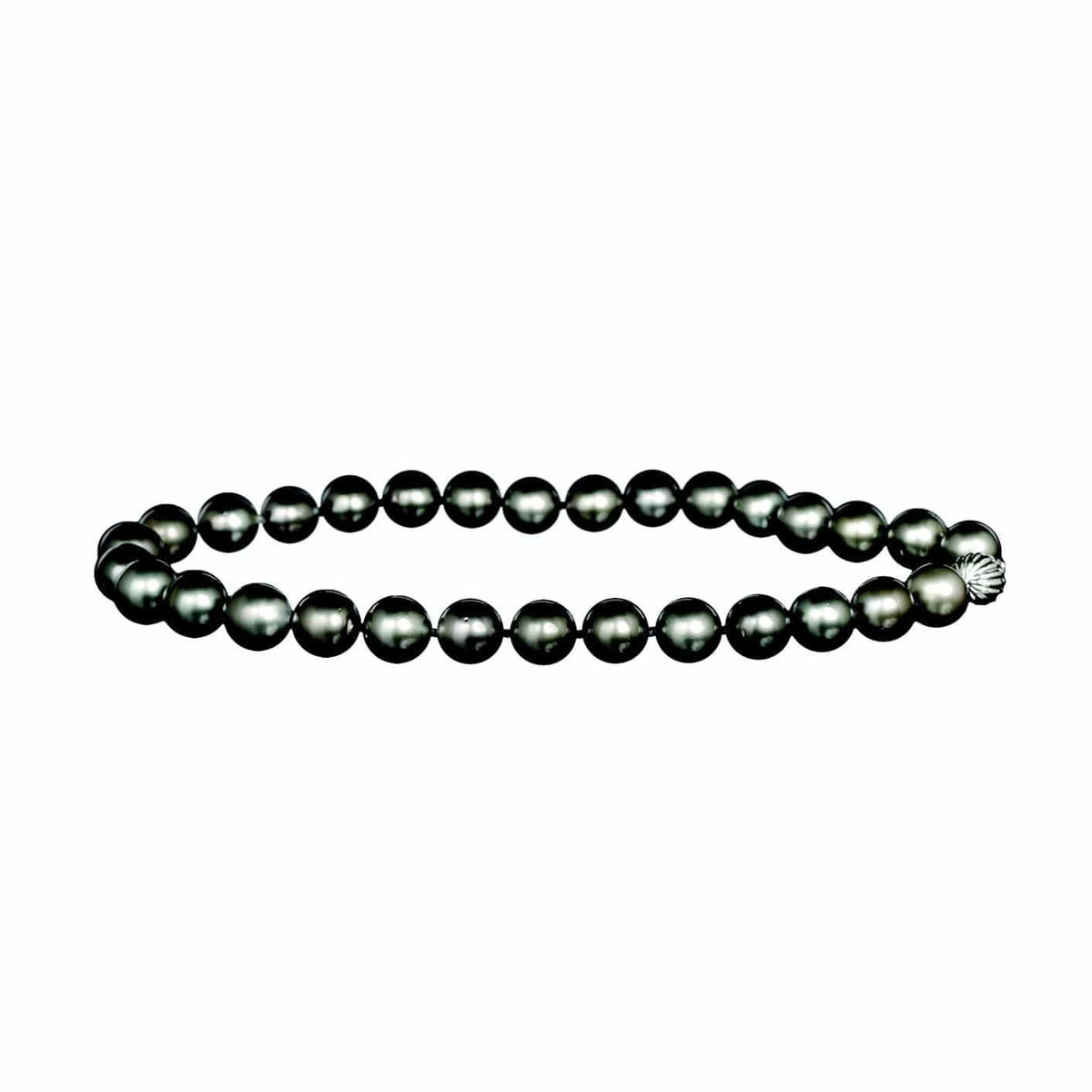 Men's tahitian 2025 black pearl necklace