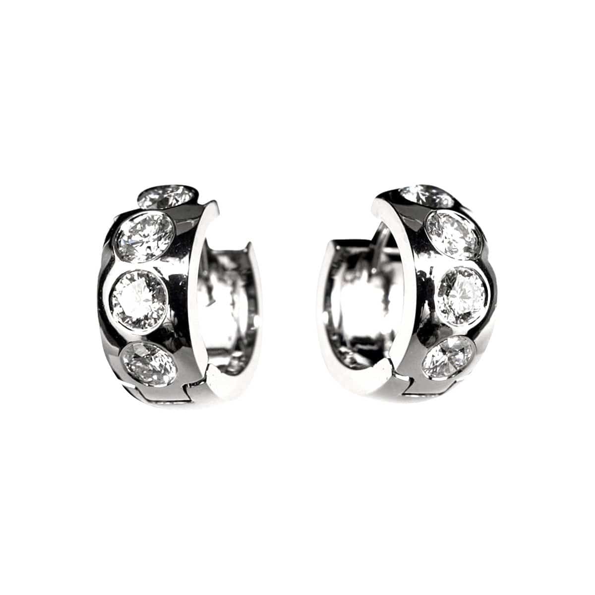 BURNISHED DIAMOND HUGGIES - Chris Aire Fine Jewelry & Timepieces