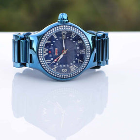 CHRIS AIRE WATCH - PARLAY GMT BLUE  LAGOON - Chris Aire Fine Jewelry & Timepieces