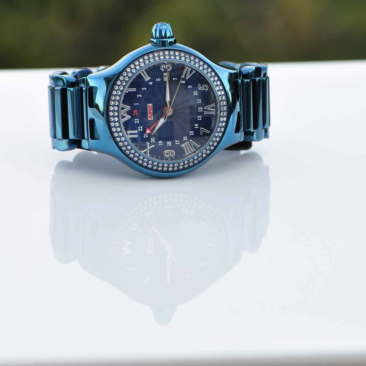 CHRIS AIRE WATCH - PARLAY GMT BLUE  LAGOON - Chris Aire Fine Jewelry & Timepieces