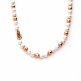 Pearlngold- Cultured Pearls and Gold Beads Necklace