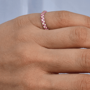 Wedding Band - Angel's Ring - Gemstones and Diamond Ring