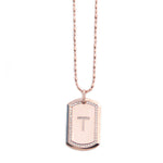 DIAMOND MONOGRAM  DOG TAG - Chris Aire Fine Jewelry & Timepieces