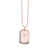 DIAMOND MONOGRAM  DOG TAG - Chris Aire Fine Jewelry & Timepieces
