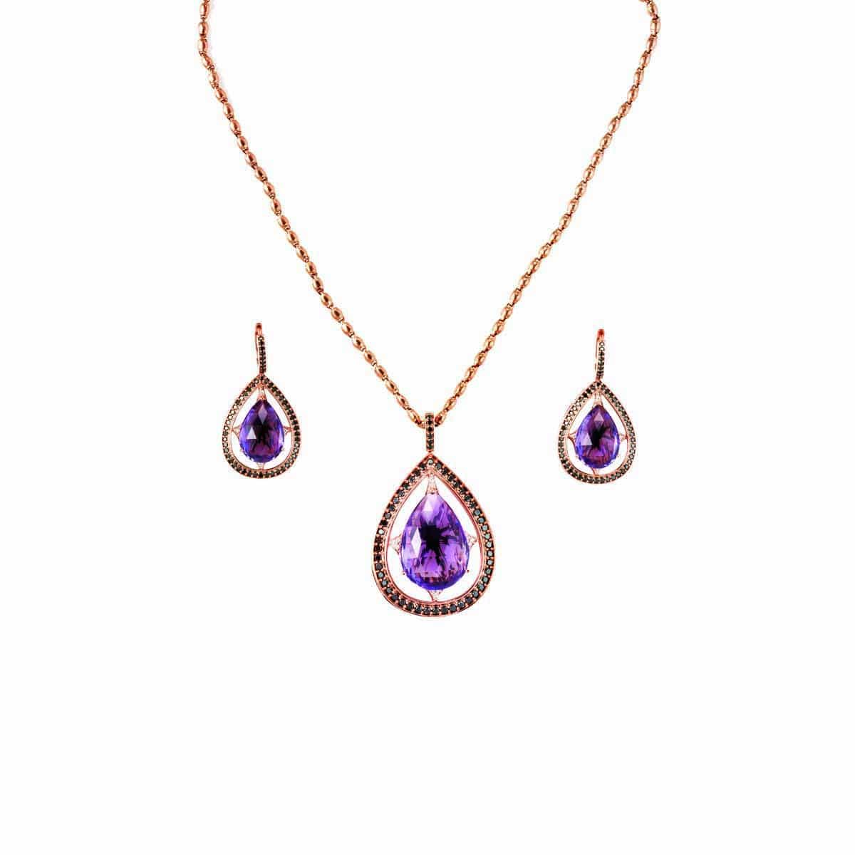AMETHYST JEWELRY SET - FAVORED - Chris Aire Fine Jewelry & Timepieces
