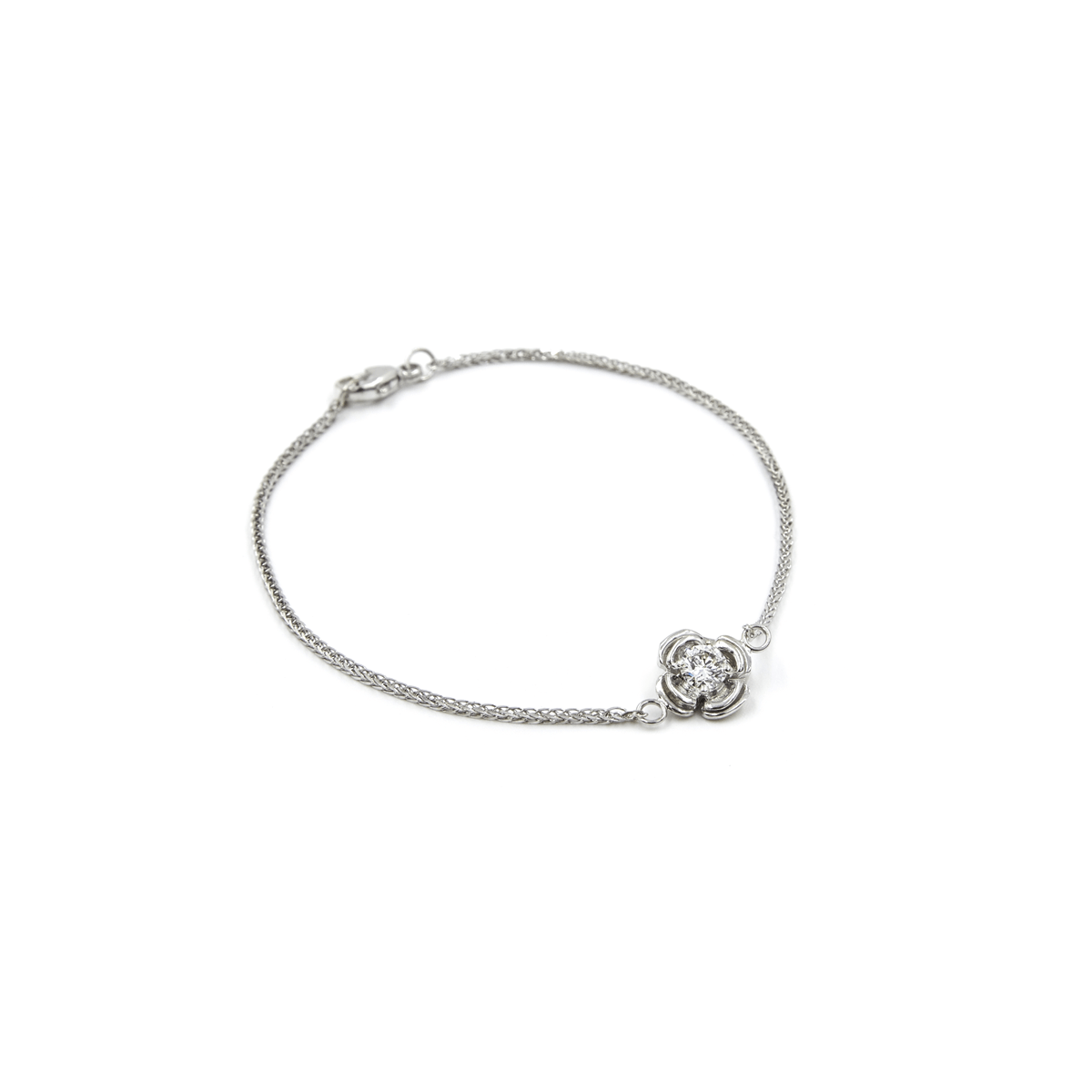 WHITE GOLD FLOWERETTE BRACELET - Chris Aire Fine Jewelry & Timepieces