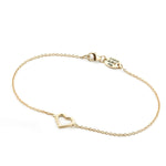 YELLOW GOLD HEART BRACELET - Chris Aire Fine Jewelry & Timepieces
