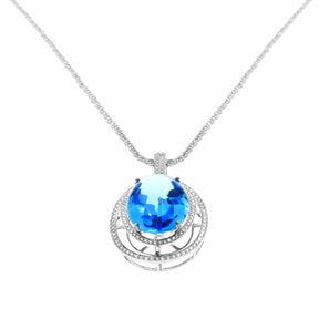 BLUE TOPAZ NECKLACE - SCINTILLATING LAGOON - Chris Aire Fine Jewelry & Timepieces