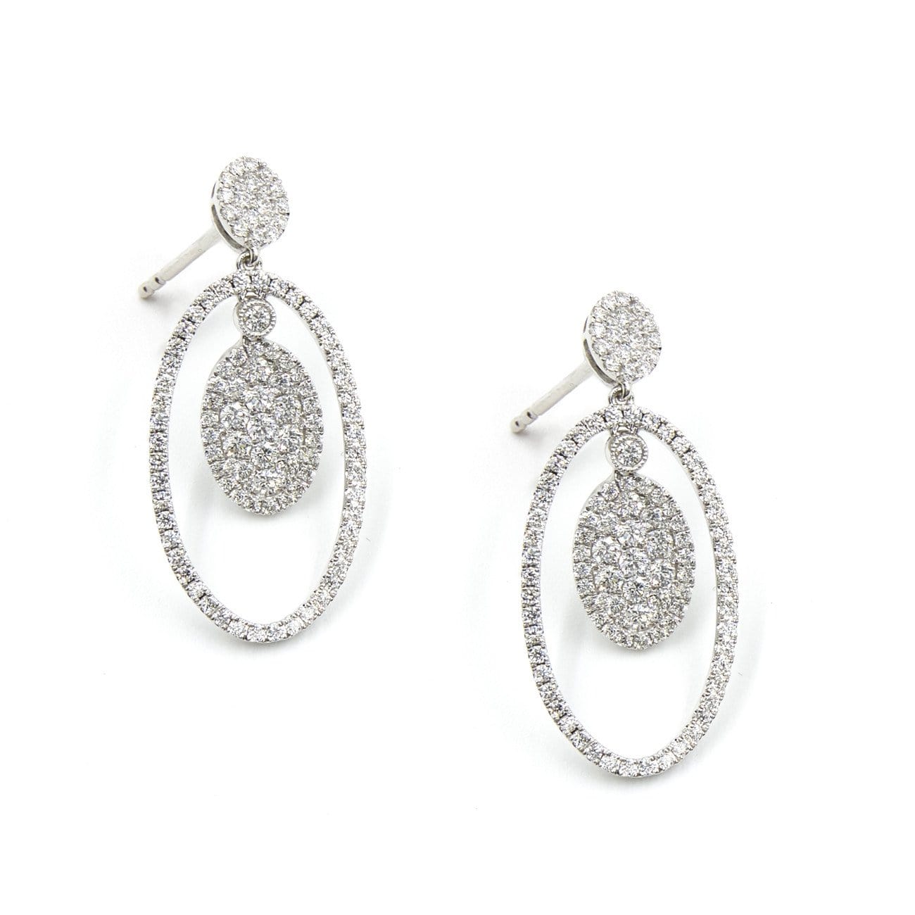 QUEEN DIANA-DIAMOND EARRINGS - Chris Aire Fine Jewelry & Timepieces