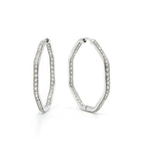 CHRIS AIRE SMALL  HOOP DIAMOND EARRINGS - Chris Aire Fine Jewelry & Timepieces