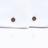 Macedonia Cufflinks -14K Amber Hue Gold, Diamond & Onyx Cufflinks  -  Red Gold®