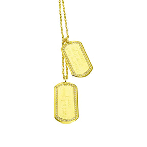 YELLOW GOLD DOG TAGS - Chris Aire Fine Jewelry & Timepieces