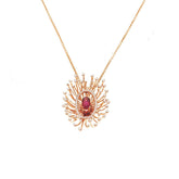 Salute to the Sun Necklace - 18 Karat Gold & Diamond Necklace